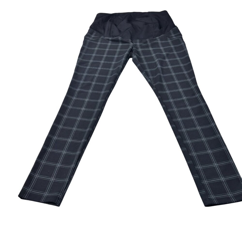 Isabel Maternity by Ingrid & Isabel Black Plaid Maternity Pants